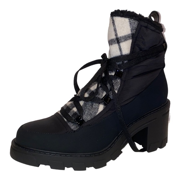 BCBGeneration Faux Fur Chunky Heeled Ankle Boots ‎ Women 10M/41Hiking Trail NEW - Picture 2 of 10